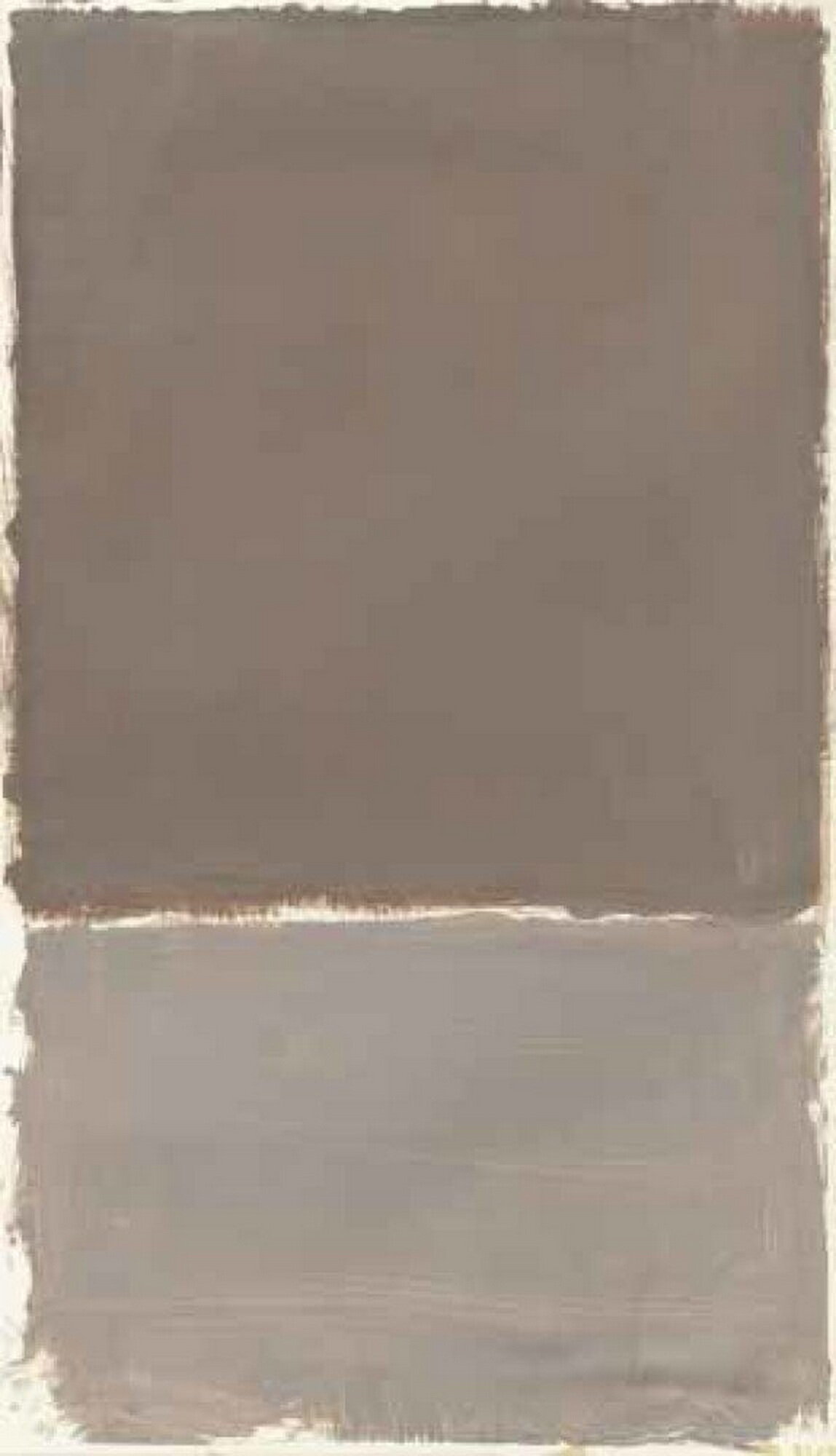 Плакат, постер Марк Ротко. Без названия (коричневый и серый) на бумаге, размер 30х42см