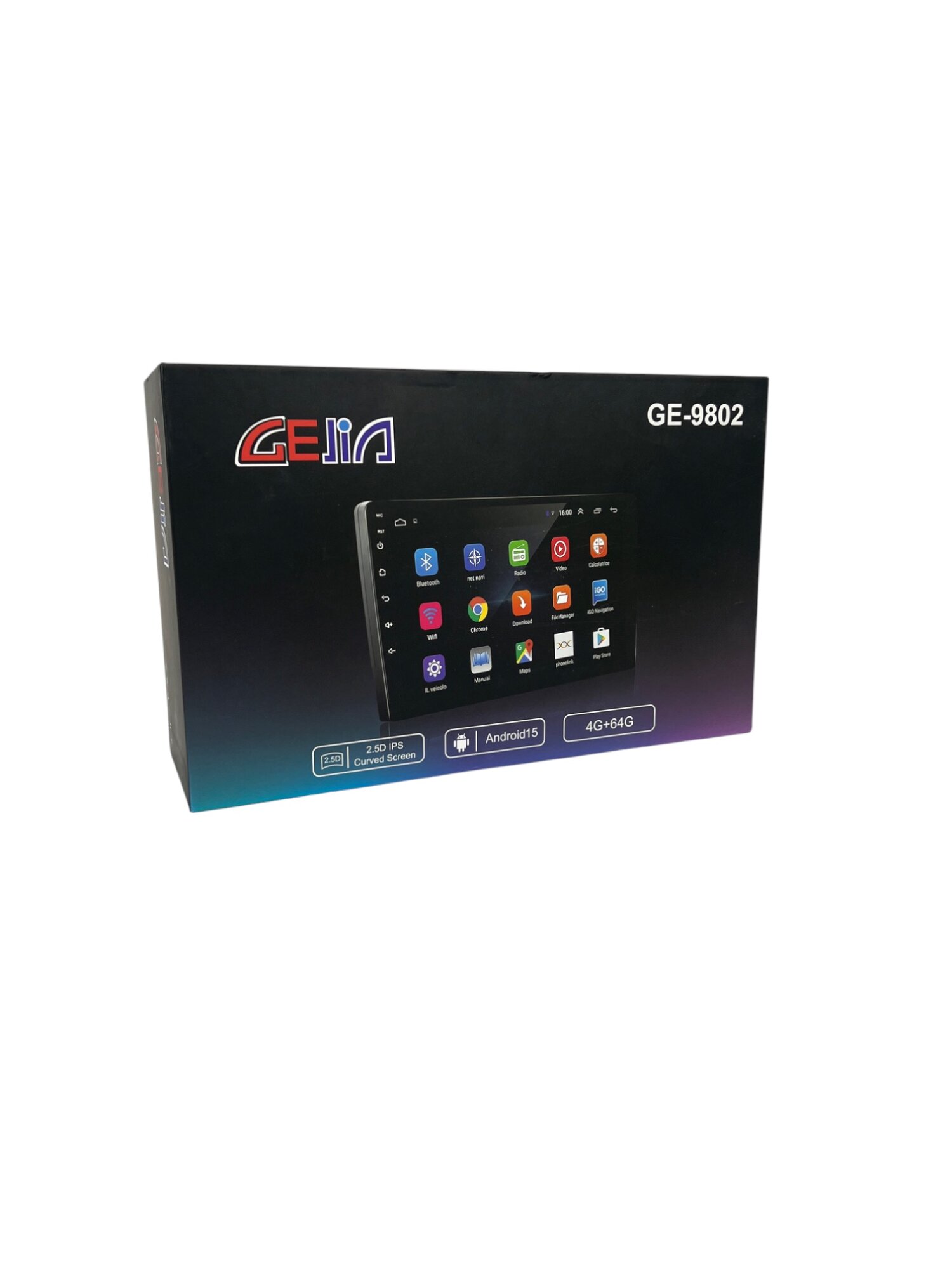 Автомонитор Gejia GE-9802 монитор 4/64гб IPS магнитола магнитофон для авто Андроид
