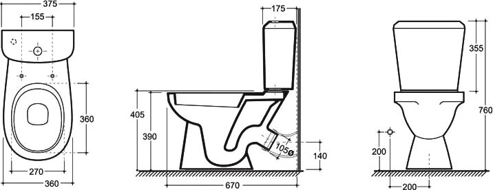 Унитаз-компакт Керамин Нео МС Инкоэр - фото №5