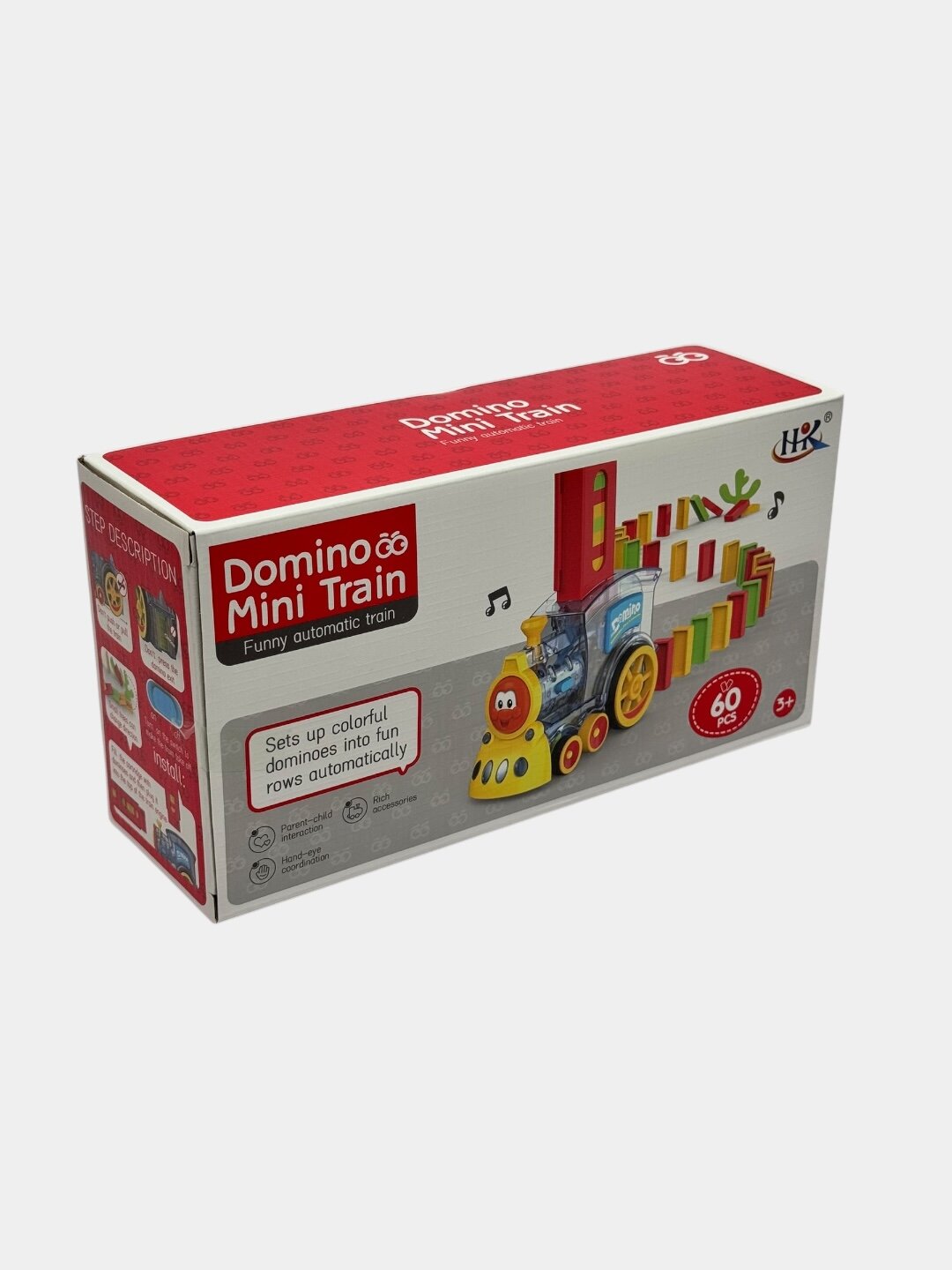 Мини-домино поезд, Автоматическая выкладка фишек, Для детей от 3 лет, Развитие моторики Код. 27317