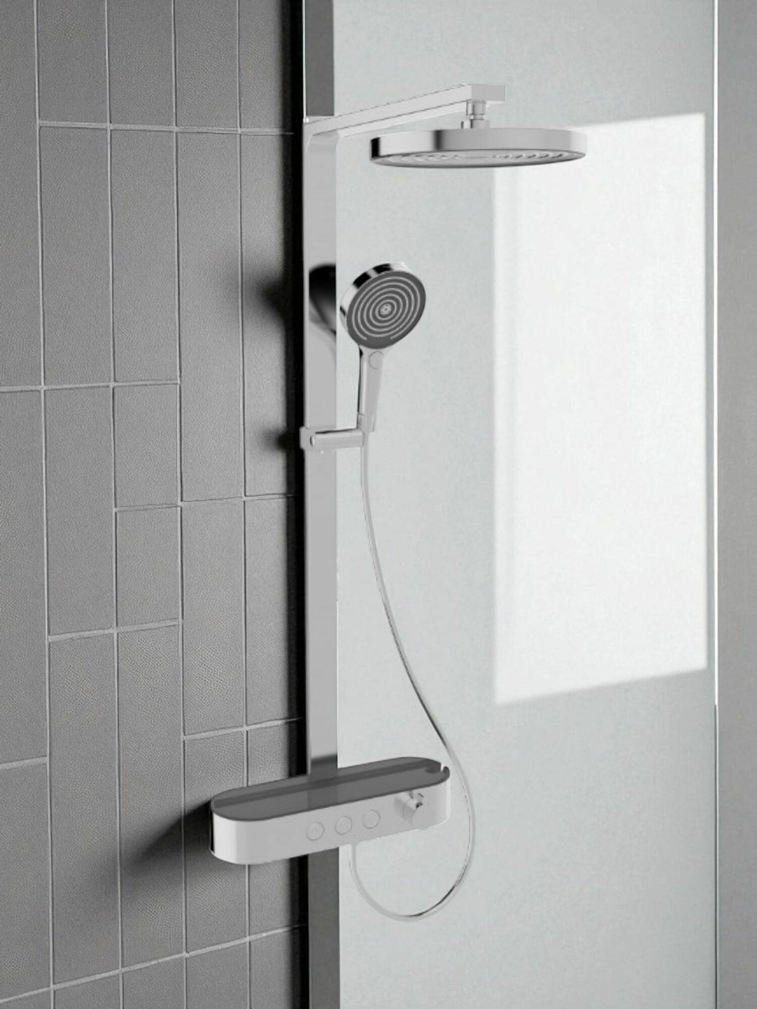 Душевая система с верхним душем VIEIR V25010 с термостатом