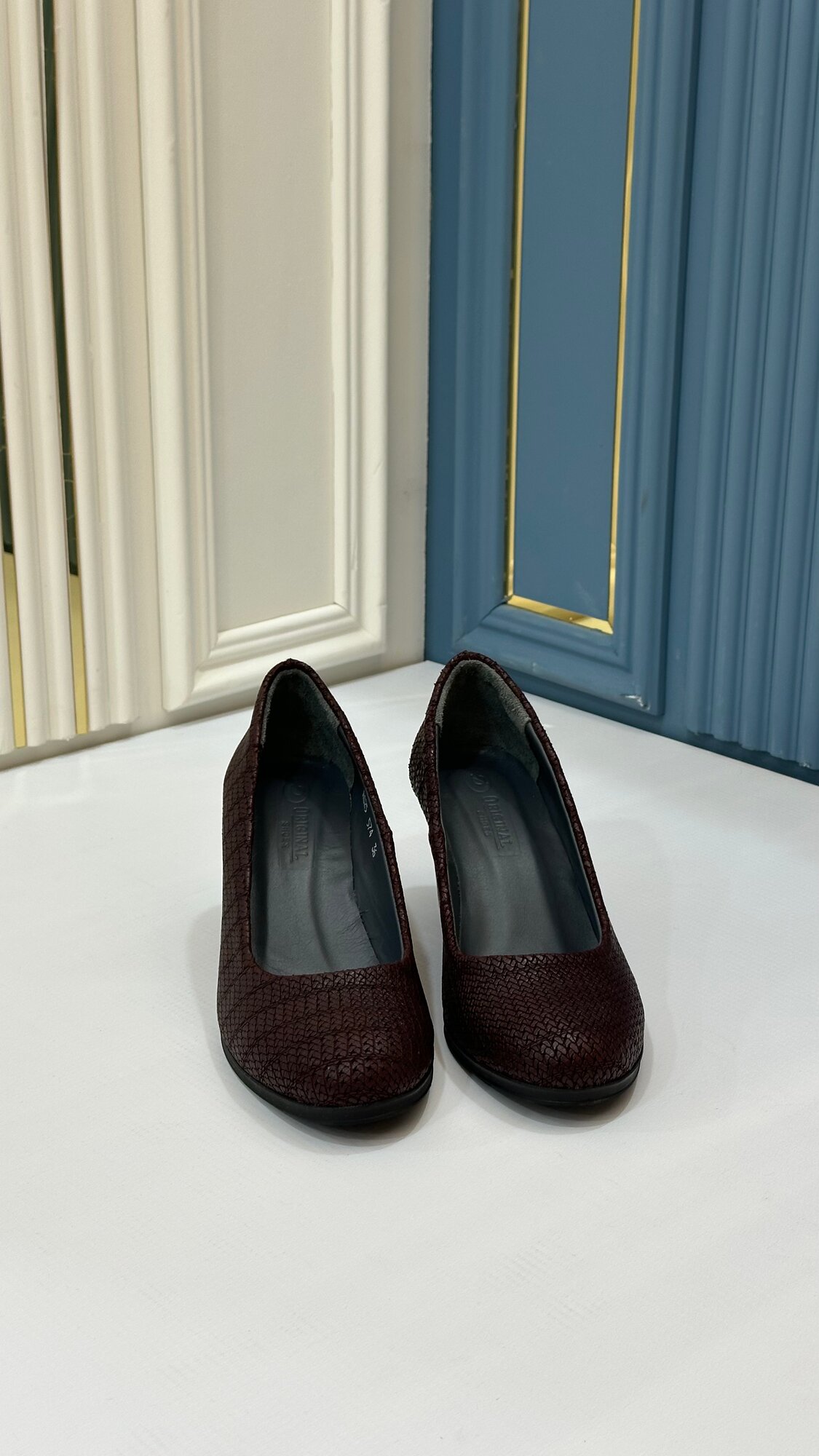 Туфли лодочки  36 40, размер 39, коричневый — фото 1