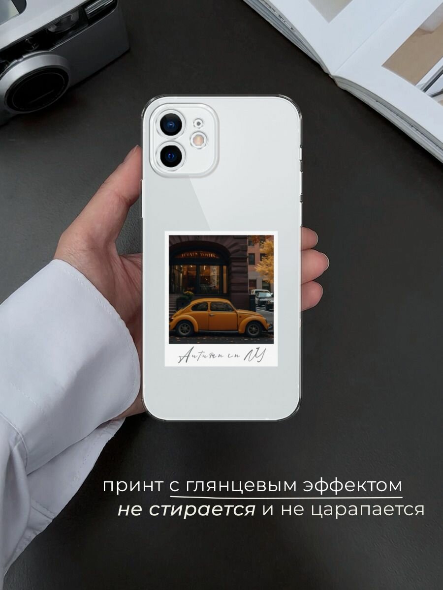 Чехол на Apple iPhone 12 mini / Айфон 12 Мини с принтом Осенний палароид — фото 1