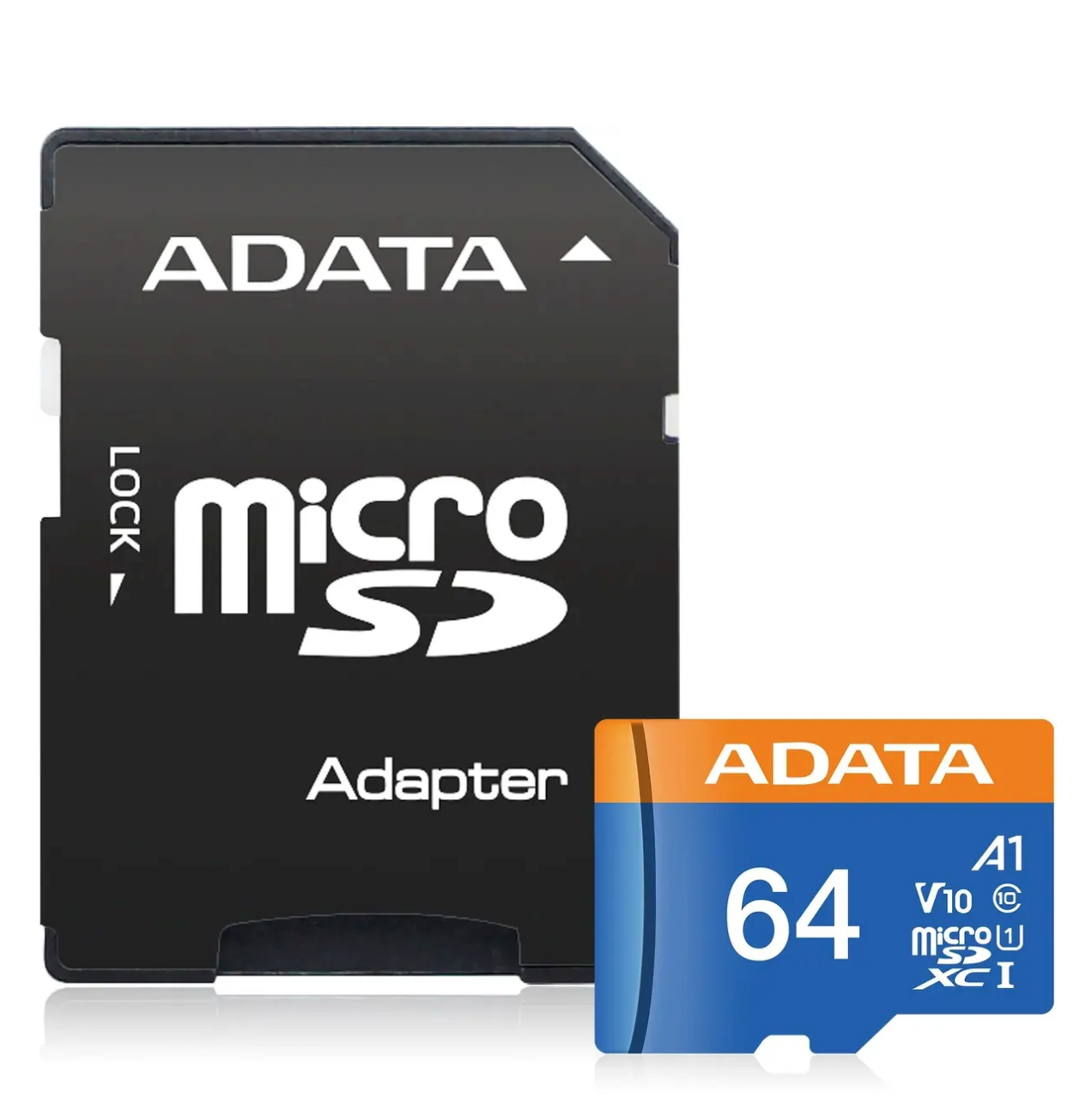 Карта памяти MICRO SDXC 64GB CLASS10 W/A AUSDX64GUICL10A1-RA1
