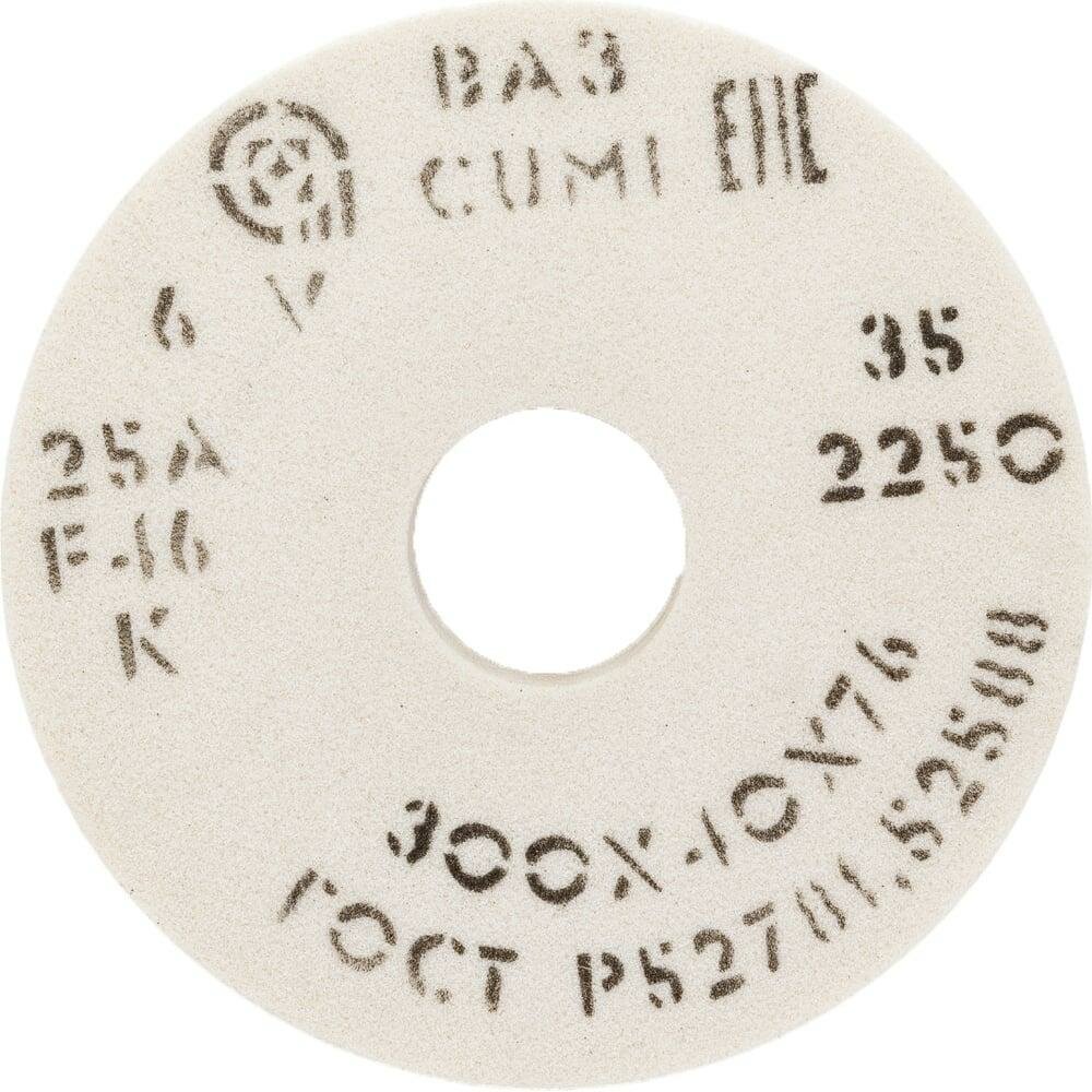 Круг шлифовальный 1 (300х40х76 мм; 25 А; 40СМ F46 K/L) Волжский абразивный завод 004842