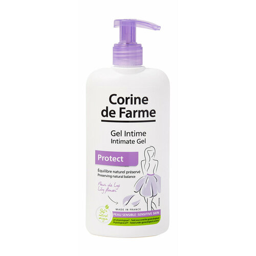 Гель для интимной гигиены с пребиотиками Corine De Farme Intimate Gel Protect средства для гигиены corine de farme гель для душа для интимной гигиены с пребиотиками