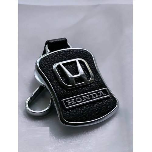 Брелок Honda, зернистая фактура, Honda, черный