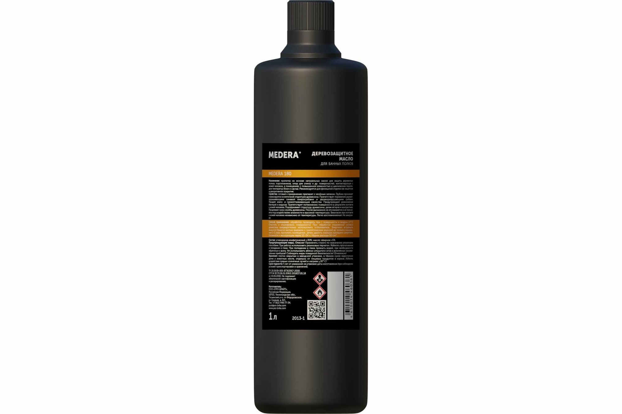 фото MEDERA Деревозащитное масло для банных полков 180 Готовый состав 1 л 2013-1