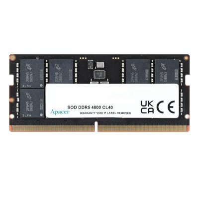 Оперативная память AS08GHB48CTDBGH DDR5, объём: 1 модуль на 8Gb, тактовая частота: 4800 MHz, форм-фактор: SODIMM 262-контактный, скорость: PC-38400, поддержка ECC: нет, Low Profile: нет, Registered: нет, AS08GHB48CTDBGH, FS.08G2A. RTH