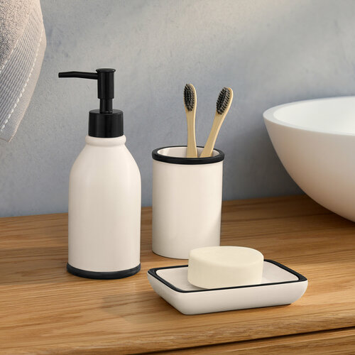 Набор аксессуаров для ванной комнаты Eli 3 шт Белый 749₽