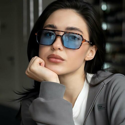 Солнцезащитные очки , коричневый