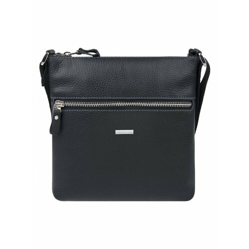 Сумка кросс-боди Franchesco Mariscotti Удобная качественная сумка на все случаи жизни Удобная на работу в офис и на прогулку вечером в поездку фактура зернистая матовая рельефная черный 9937₽