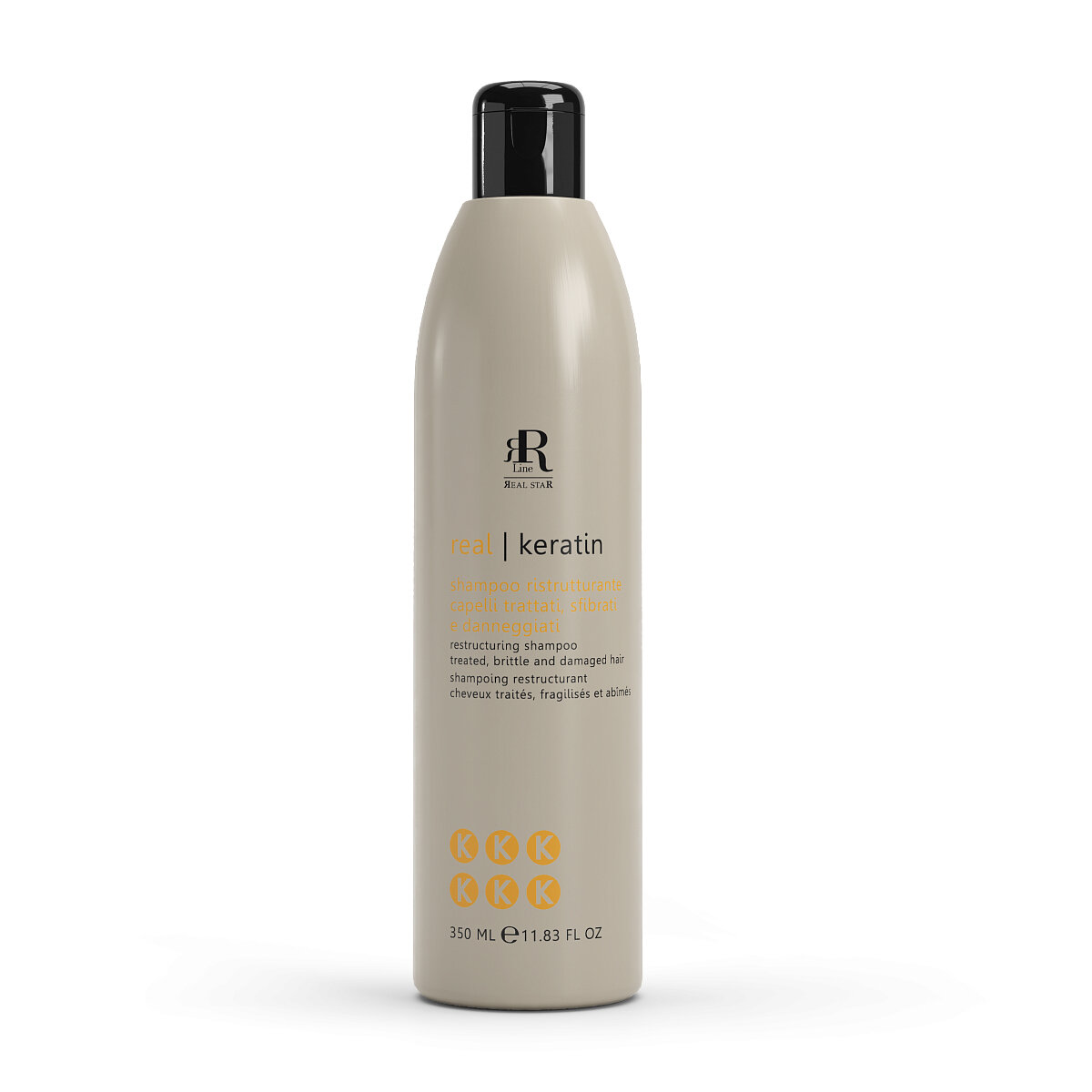 Шампунь с кератином профессиональный RR Line Real Keratin, 350 мл