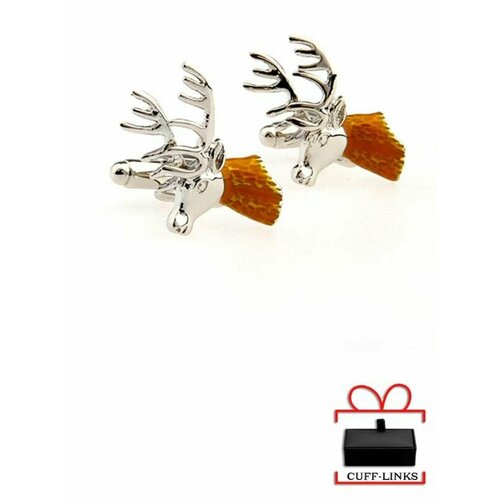 Запонки , коричневый