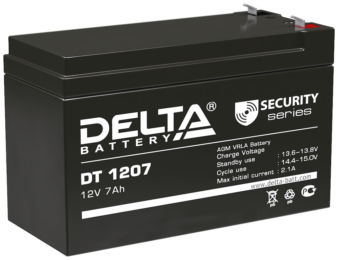 Аккумуляторная батарея Delta DT 1207  аккумулятор для детского электромобиля  мотоцикла  эхолота  фонарика