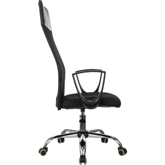 Кресло офисное Easy Chair VB_EChair-510 TW сетка/ткань черный хром — фото 1