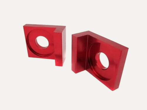 Изображение товара Скоба натяжителя цепи колеса (2 штуки) (красный) ось 12мм