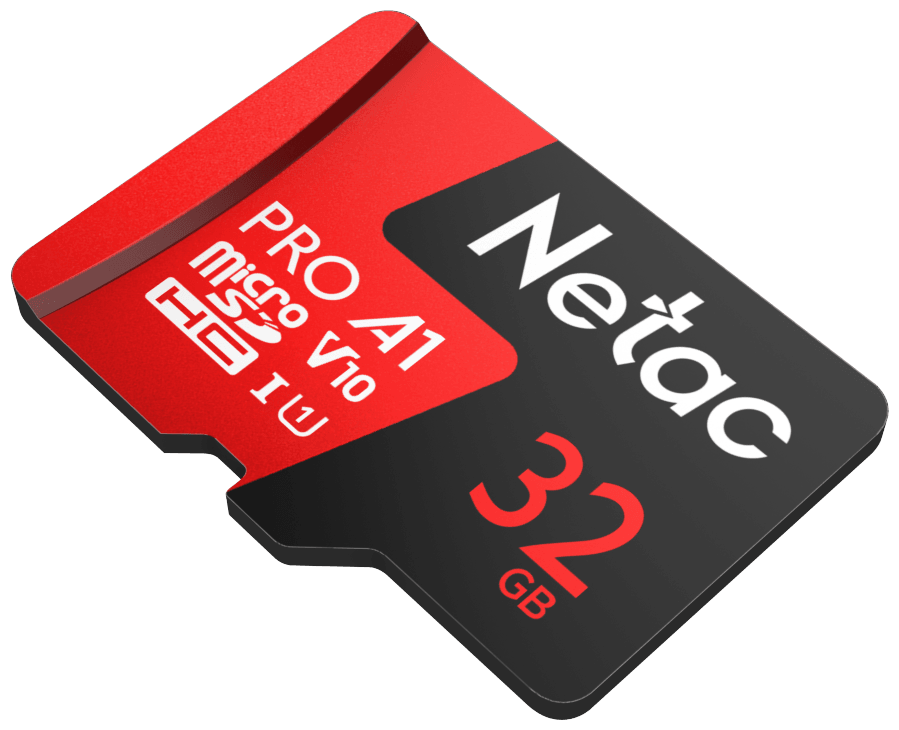 Карта памяти Netac P500 Extreme Pro, MicroSDHC, 32 ГБ Class 10, UHS-I U1 V10 A1, 1 шт. — фото 1