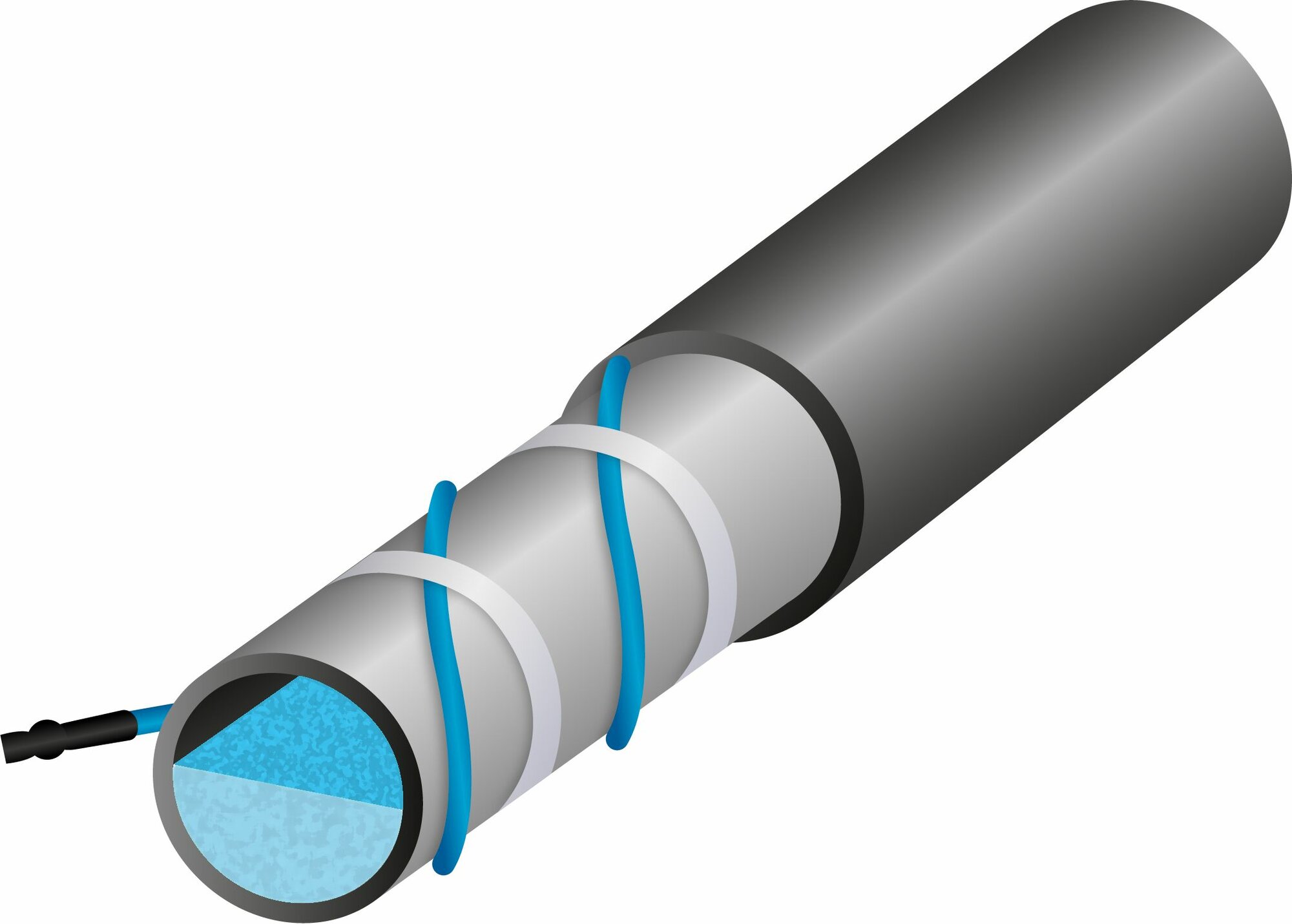Схема устройства греющего кабеля