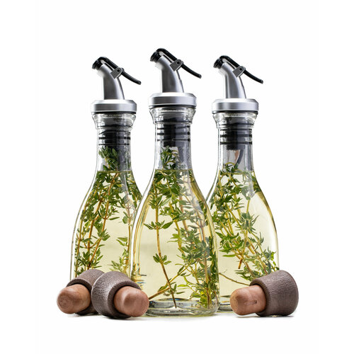 Емкость для масла с пробкой и дозатором, Бэлл, KHome, 250 мл, 3 шт