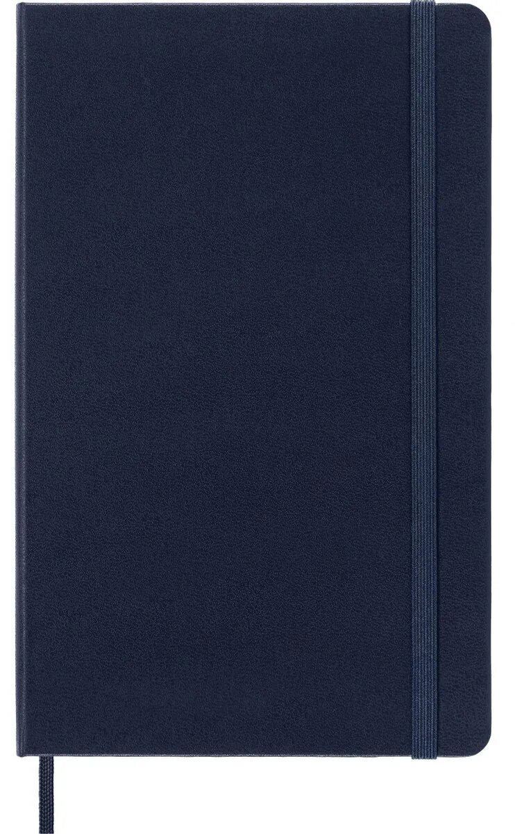 Блокнот Moleskine Classic, 240стр, в линейку, твердая обложка, синий сапфир [qp060b20]