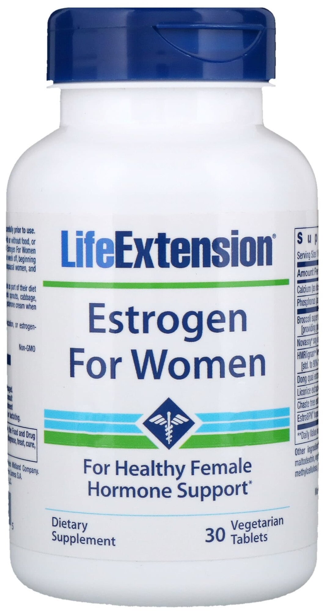 Изображение Life Extension Estrogen for Women (эстроген для женщин) 30 вег. таблеток