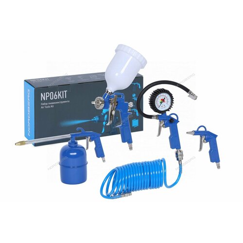 Набор пневмоинструментов 5 предметов NORDBERG NP06KIT 3167₽