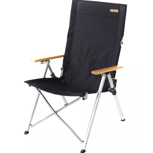 Кресло туристическое Naturehike складное, регулируемое, черное, до 140 кг
