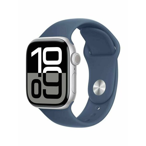 Часы Apple Watch S10 42mm Aluminum GPS Silver SB алюминий серебристыйсиний SM 54749₽