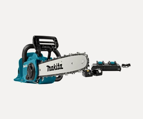 Изображение товара Аккумуляторная цепная пила Makita DUC353PT2, 2x18В LXT 1100Вт. 35см. (2акк. 5Ач, З/У)