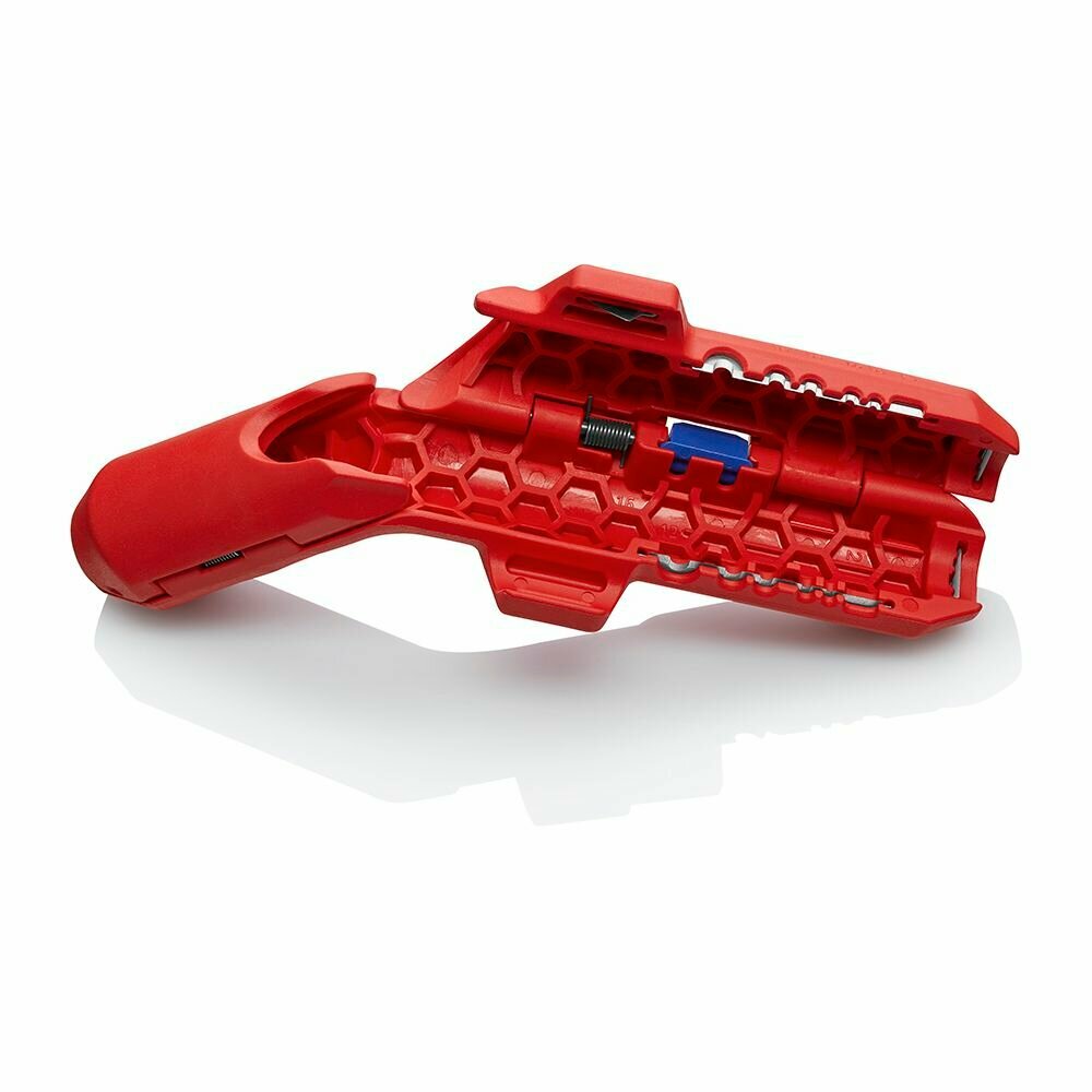 Стриппер KNIPEX ErgoStrip универсальный для левшей: для круглых проводов, 0.2-4 кв. мм, d8-13 мм, 135 мм, KN-169502SB — фото 1