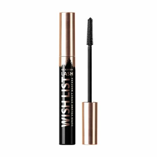 фото Тушь для ресниц relouis lash wish list, с эффектом суперобьема, черная, 9 г