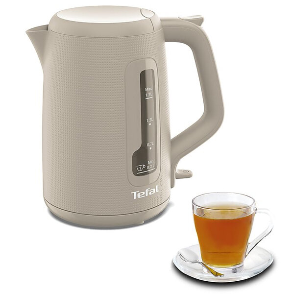 Чайник Tefal Morning KO2M0B10, пластик, 2.4 л, мощность 2400Вт, бежевый — фото 1