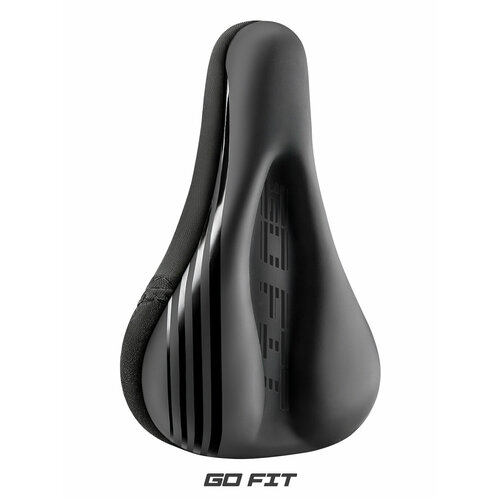 Накладка на вело седло GO FIT Active, спортивная универсальная для велосипеда, черный