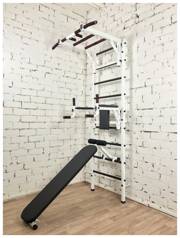 Усиленная шведская стенка Светофор S-2 цвет белый.