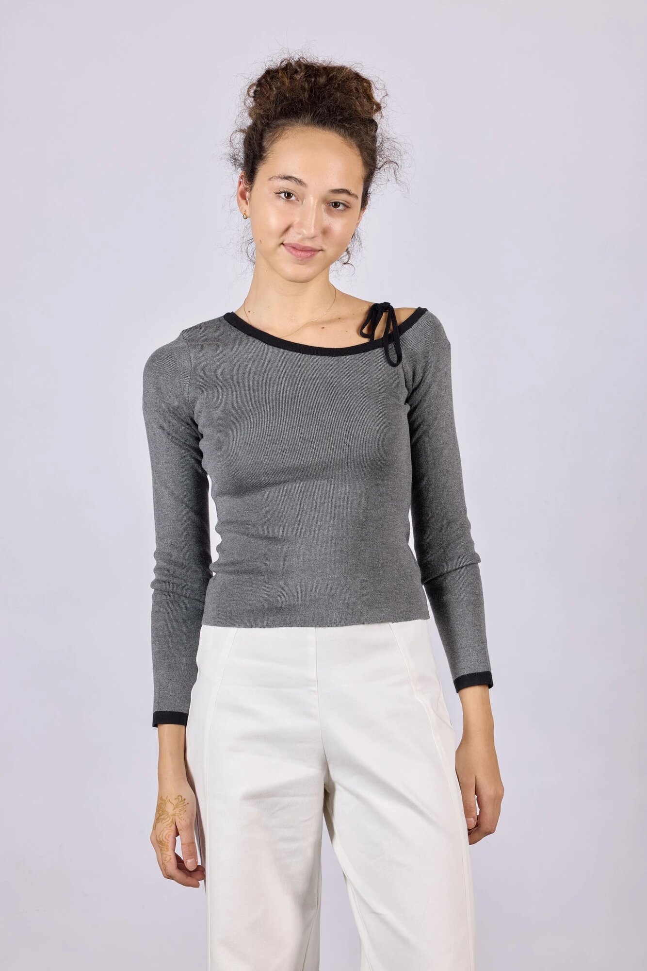 Джемпер Selfie, размер S, серый — фото 1