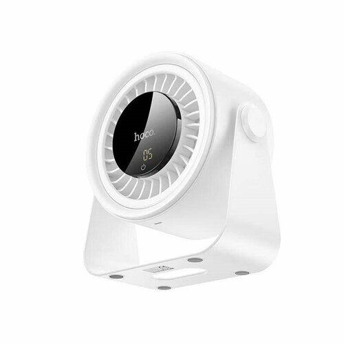 Настольный портативный вентилятор Hoco HX66 Desktop Circulating Fan 3000 mAh 53W LED display Белый 1571₽
