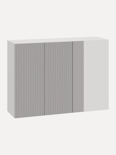 Изображение товара Кухонный модуль навесной, угловой шкаф Стайер с полками, 100х29.6х72 см, Белый / Нео