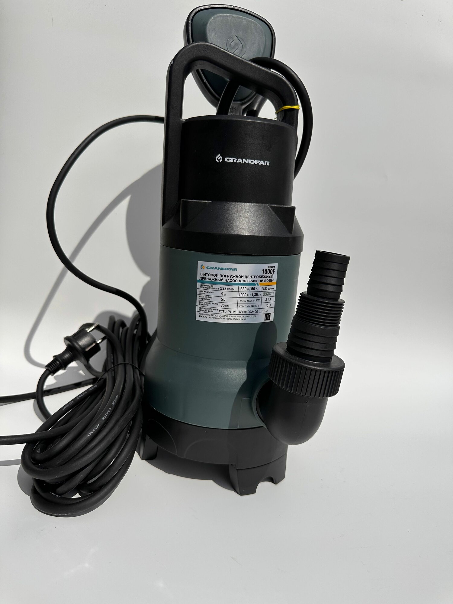 Grandfar 1000F, для грязной воды