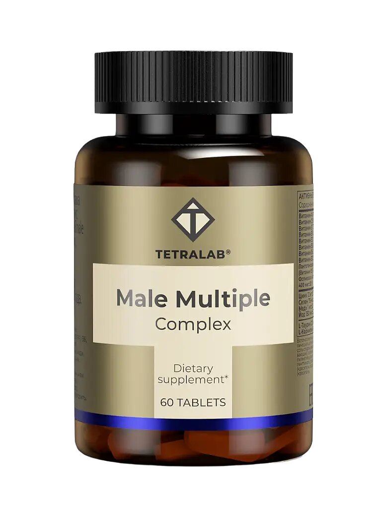 Tetralab Витаминный комплекс для мужчин Male Multiple таблетки покрыт. об. массой 900 мг 60 шт