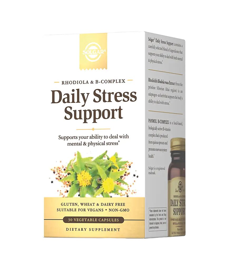Solgar Дневной стресс-контроль / Daily Stress Support Vegetable Capsules капсулы массой 924 мг 30 шт