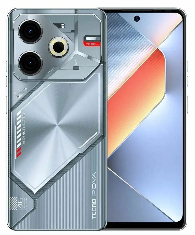 TECNO POVA 6 Neo (LI6) 8/256GB 6.8" 2460x1080 50Mp 2sim Starry Silver — фото 1