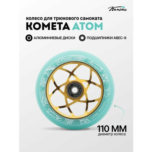 Колесо д/сам. Комета Атом Мятный / Золотой