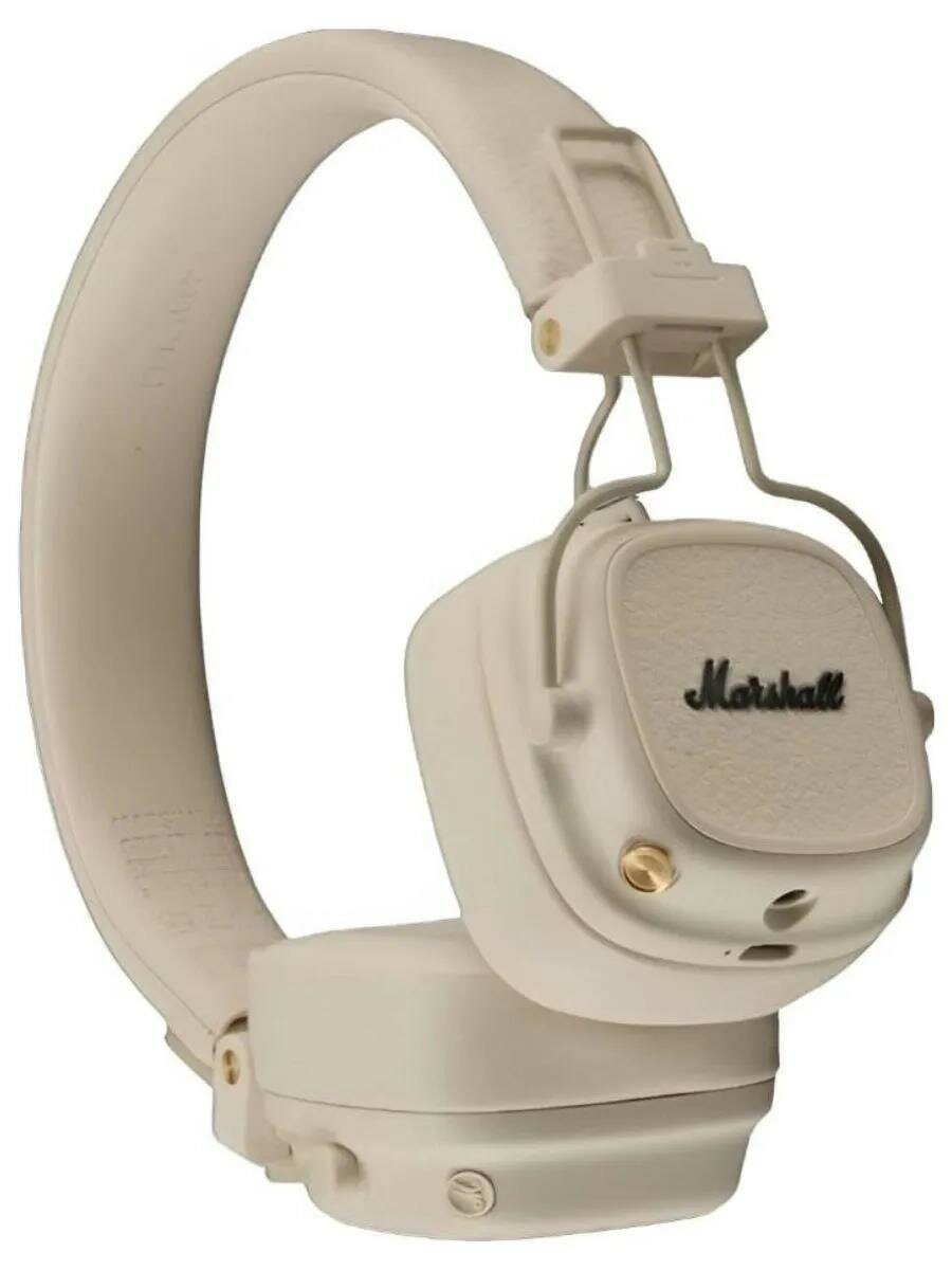 Беспроводные наушники Marshall Major V Cream/Кремовый, Bluetooth 5.3 LE — фото 1