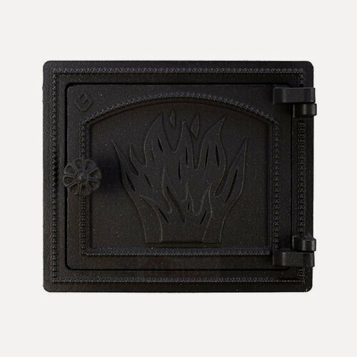 Изображение товара Дверка печная ДТ-3 чугун(Антрацит) 210х250 мм, глухая, Везувий