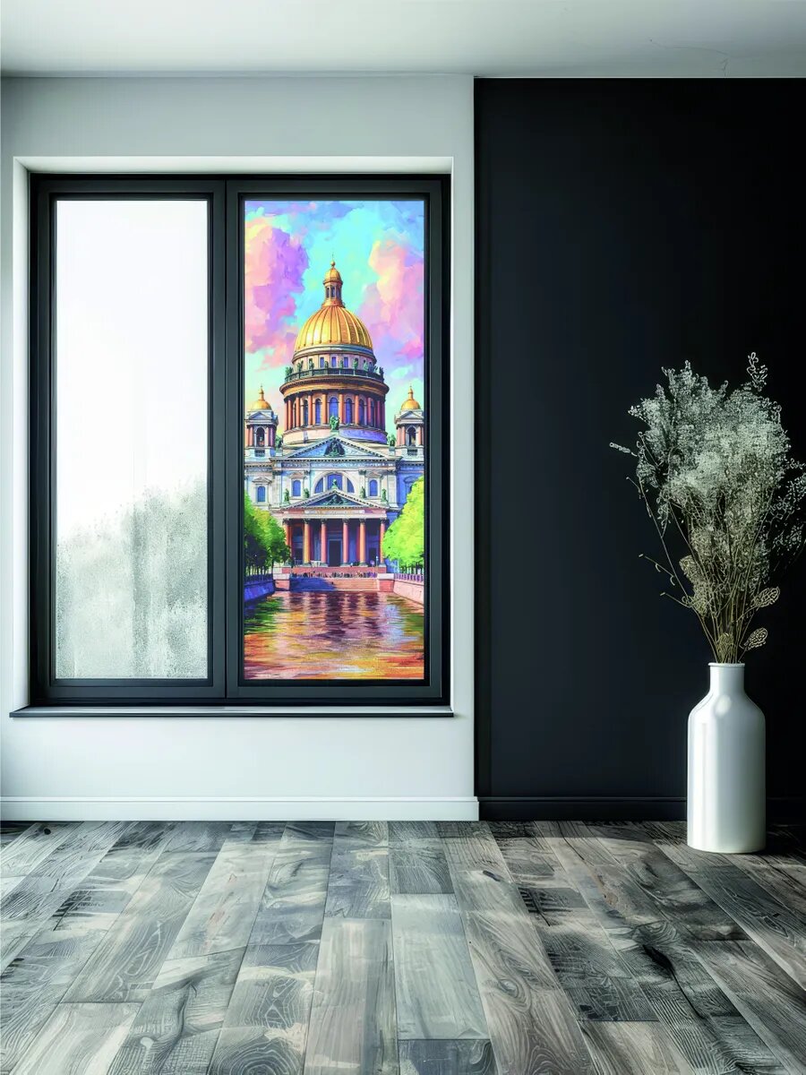 Витражная пленка на окна — фото 1