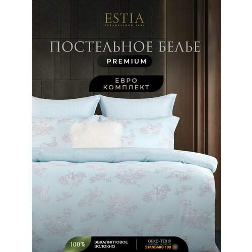 фото Постельное белье евро тенсель, комплект белья estia