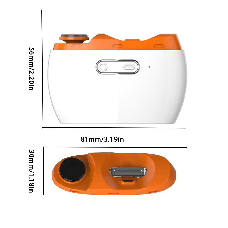 Триммер Electric polishing Nail Clipper 3 in 1 D606 для стрижки ногтей, с подсветкой, 2 скорости