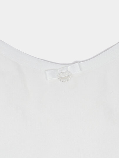 Бюстгальтер  топ для девочки, размер one size, белый 2 — фото 1