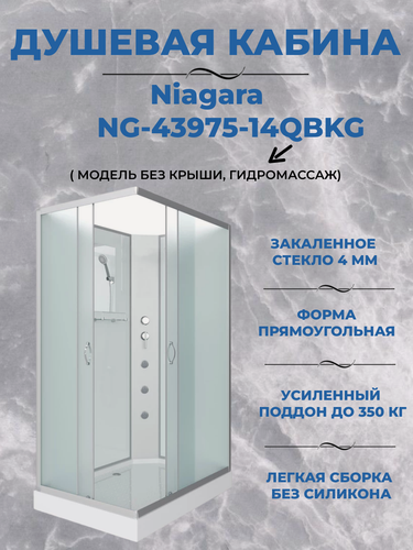 Изображение товара Душевая кабина Niagara NG-43975-14QBKG